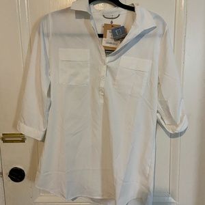 Royal Robbins white button down with tags